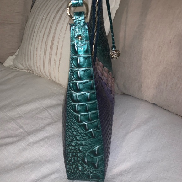 Brahmin Tabitha Enchanted Melbourne purse- green purple pearly pink-FINAL PRICE - Picture 5 of 6